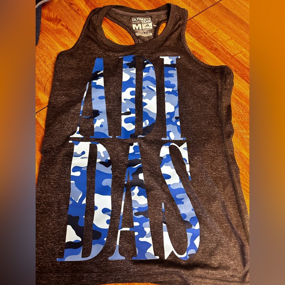 ADIDAS Climalite Camo Tie Dye Racerback Ultimate Tank Top size‎ Med